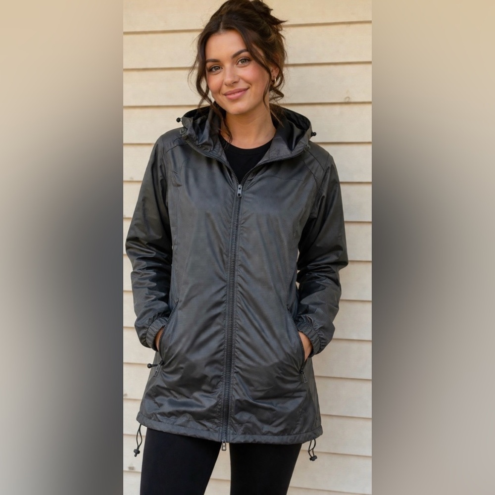 NWT Canada Weather Gear Dry Gear Performance Rain/Wind Jacket, Olive Green, Med